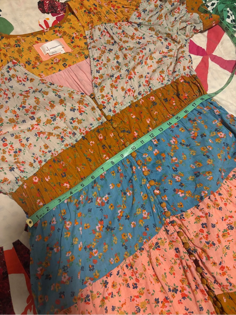 Anthropologie Tiered & True FLORAL Maxi Dress - Picture 10 of 10